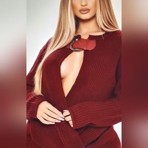 Amaiya buckle sweater